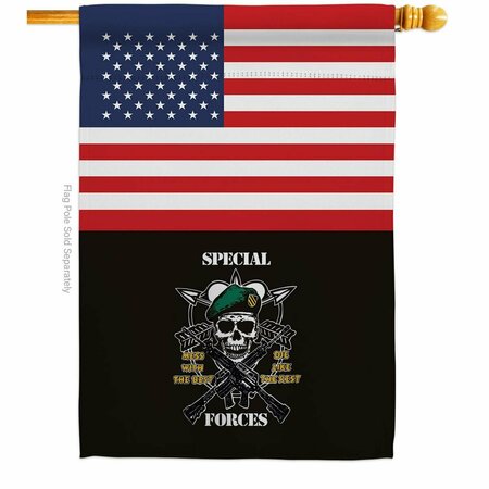 GUARDERIA 28 x 40 in. US Special Forces House Flag with Armed Service Double-Sided Vertical Flags  Banner GU3877301